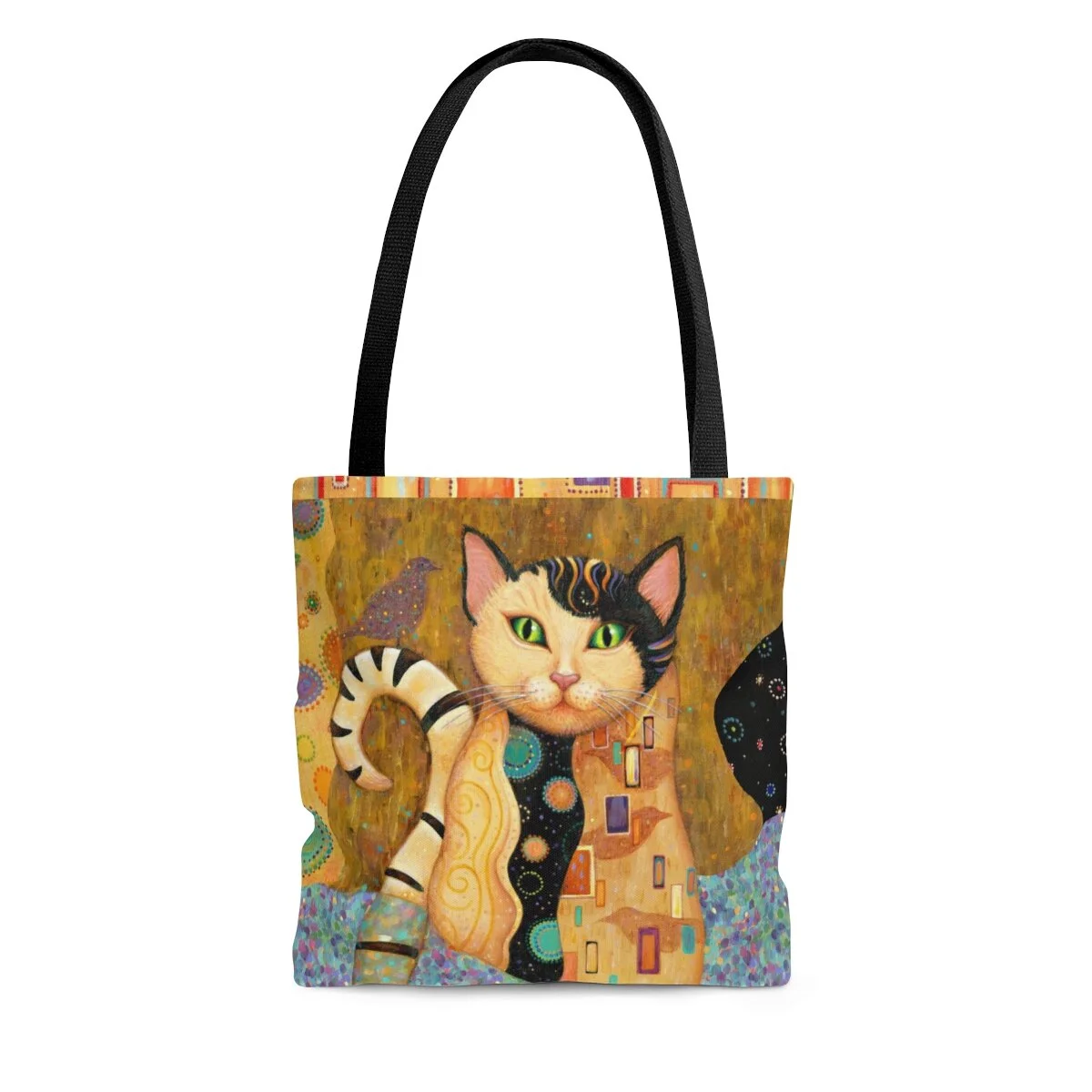 Gustav Klimt style Tote Bag, Kleo Kats, Audubon cat