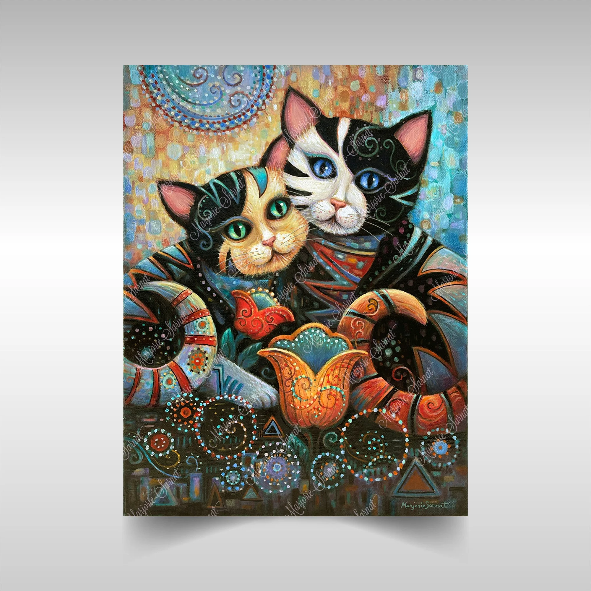 Kleo Kats, "Kindred Spirits" Poster, Low-glare Satin Finish, Heavyweight Paper