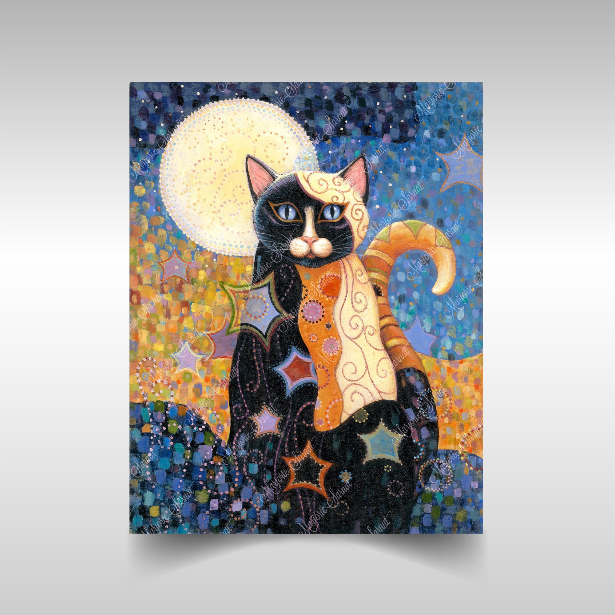 Kleo Kats, "Luna" Poster, Low-glare Satin Finish, Heavyweight Paper