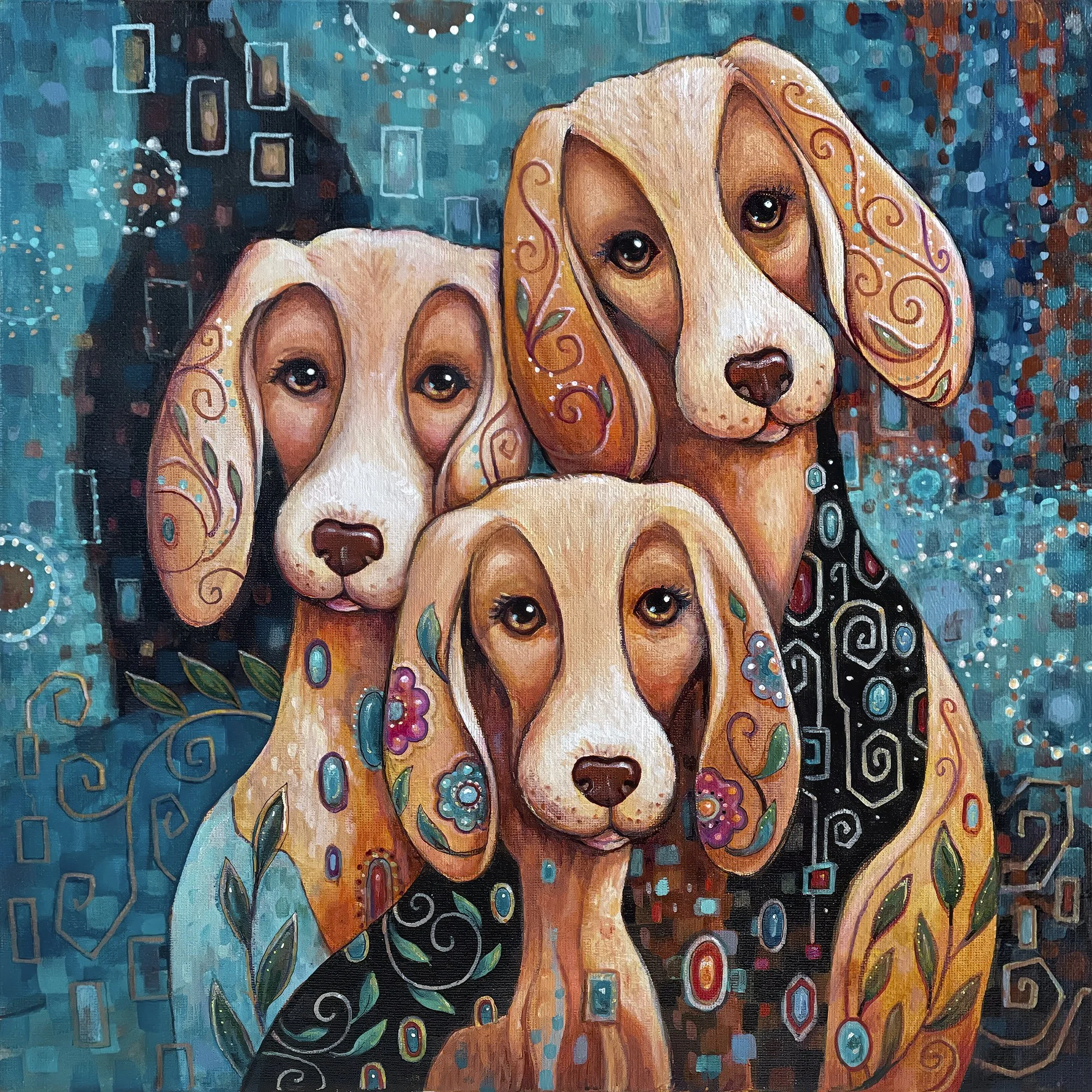  DAZZLING DOGS PAINTINGS 