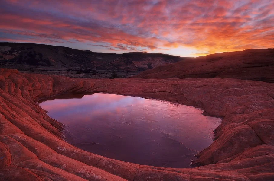 Fire and Ice - Petrified Dunes, Snow Canyon State Park, UT