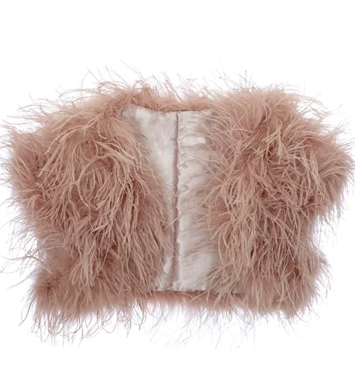 Luxury Ostrich Feather Bolero (assorted colours)