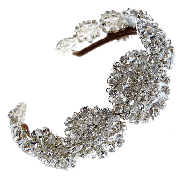 Statement bridal wedding headpiece diamante