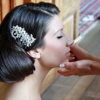 bridal wedding haircomb diamante real bride