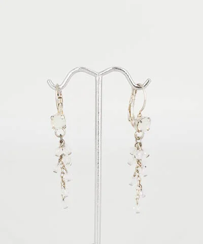 Swarovski Opal  Silver Earrings
