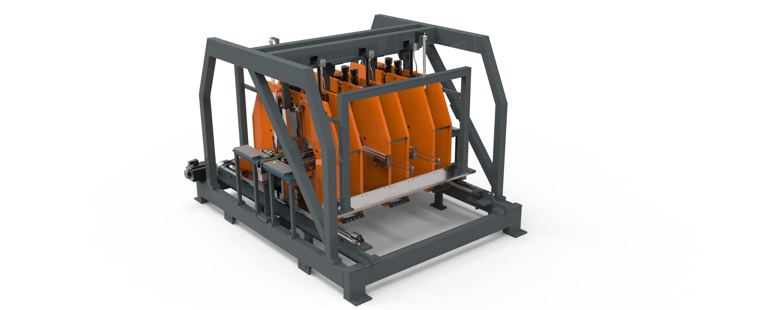 complete punching bending and welding production line for producing lockers and cabinets