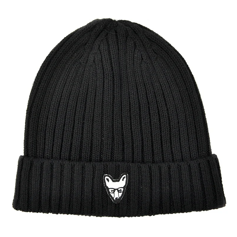 Foxberry Boys Black Rib-Knit Wool Hat retailing online at www.foxberryboys.co.uk for £24.99 