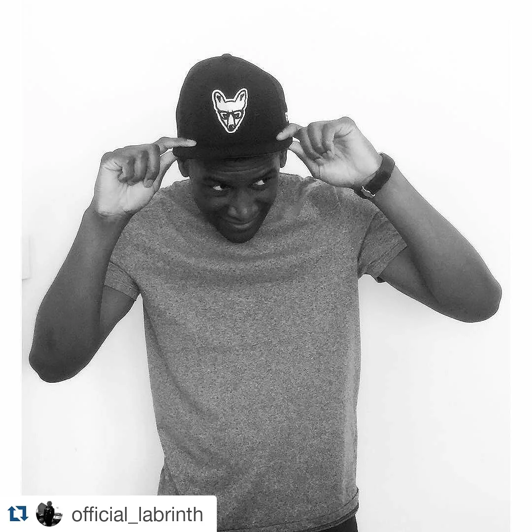 Above: Labrinth wearing his favourite and our Foxberry Boys Trademark Fox Logo Snapback 