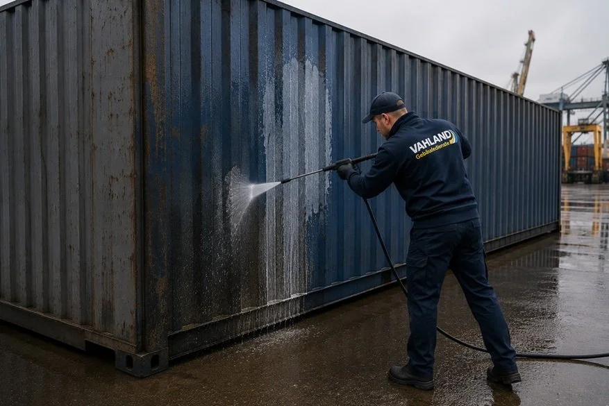 Schiffscontainerreinigung