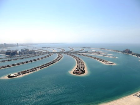 Palm Jumeirah seen from an ArrowCopter