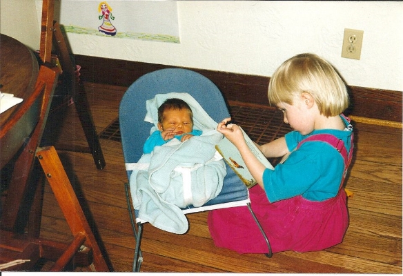 My baby sister, Sophie, was just days old when I subjected her to my stories.