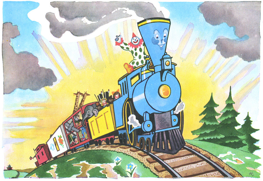 Illustration from The Little Engine That Could by Watty Piper