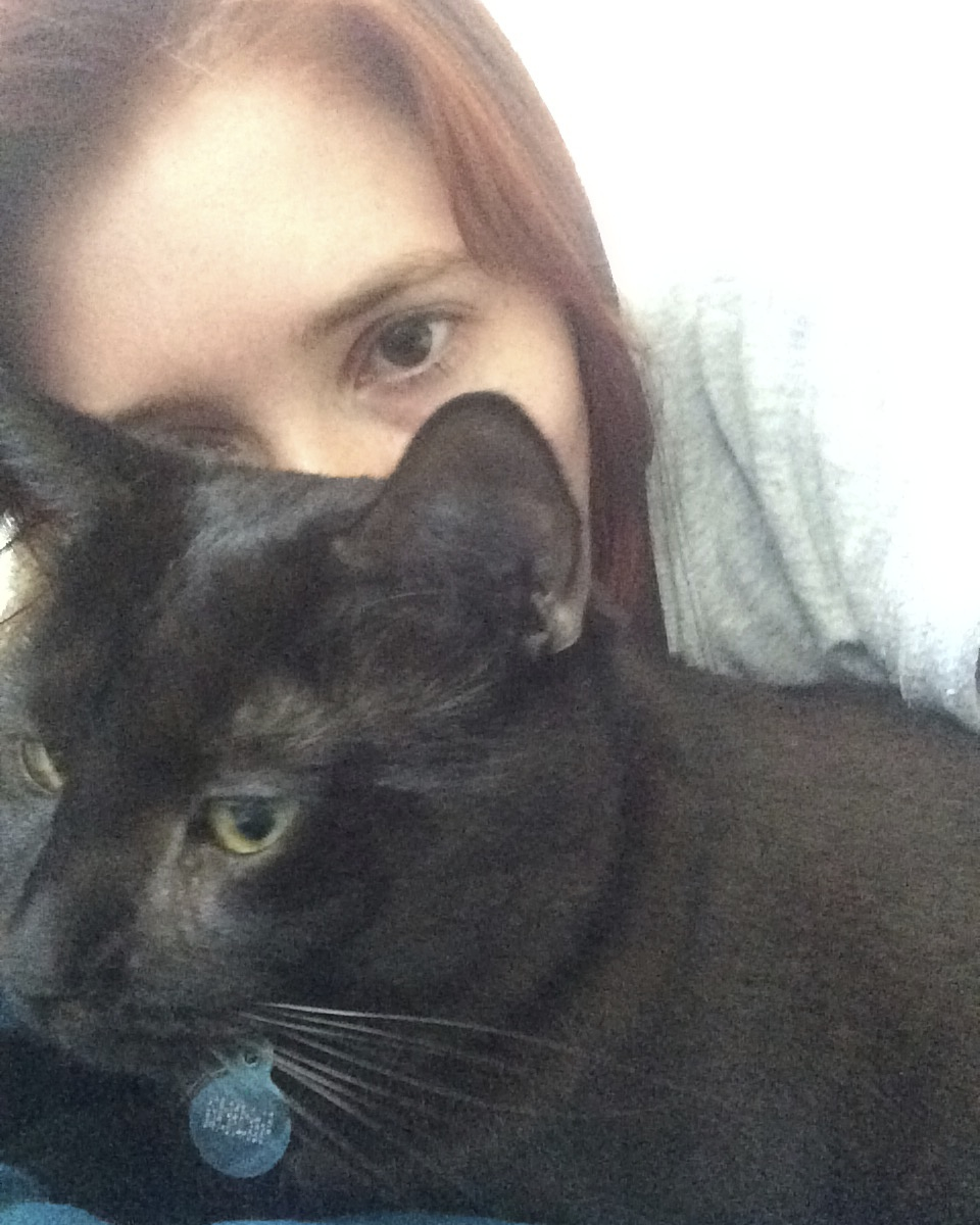 The very picture of Low Self-Steam. I call it "Exhausted With Cat". 