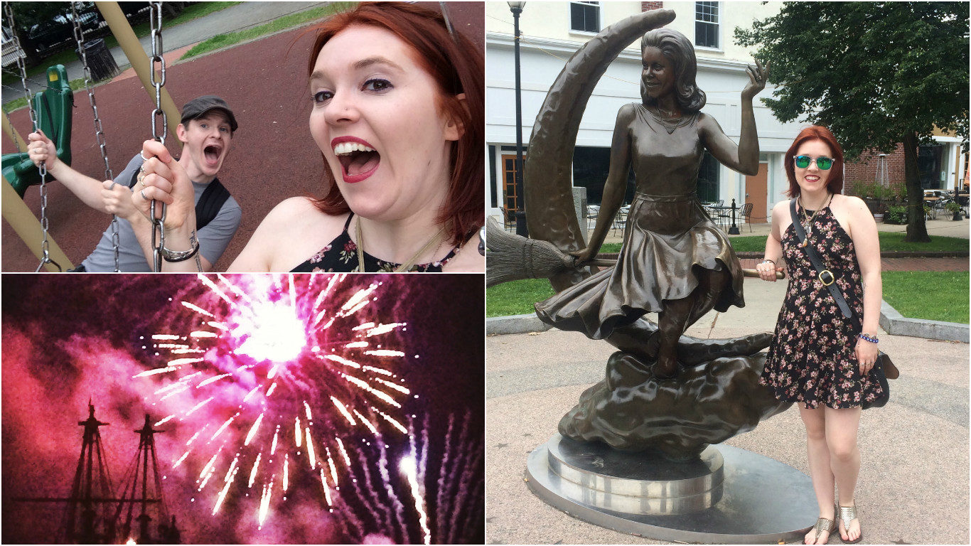 Swing sets, fireworks, and BeWitched. What could be more festive than that?