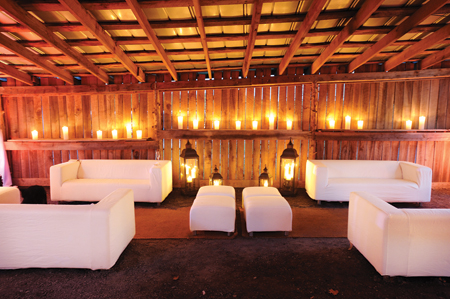 Barn Lounge - Weddings - Rental and Staging - Live Events - The AV Company