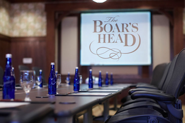 On-Site Audio Visual Services . Conference Room . Boar's Head Inn