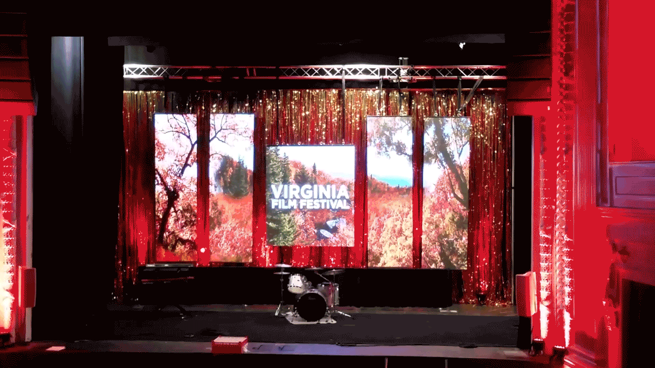 Virginia Film Festival LED Video Wall with Dynamic Content