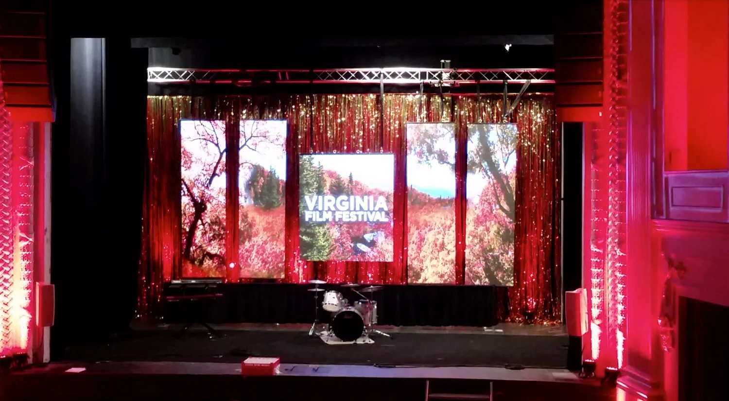 LED Video Screen Panels for Virginia Film Festival
