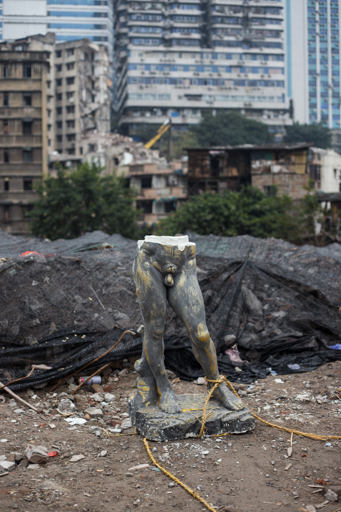 Shibati, meaning "Eighteen Steps" is one of Chongqing's oldest and most traditional neighbourhoods. Recent years have seen the urban village torn down for redevelopment. Chongqing, January 2017