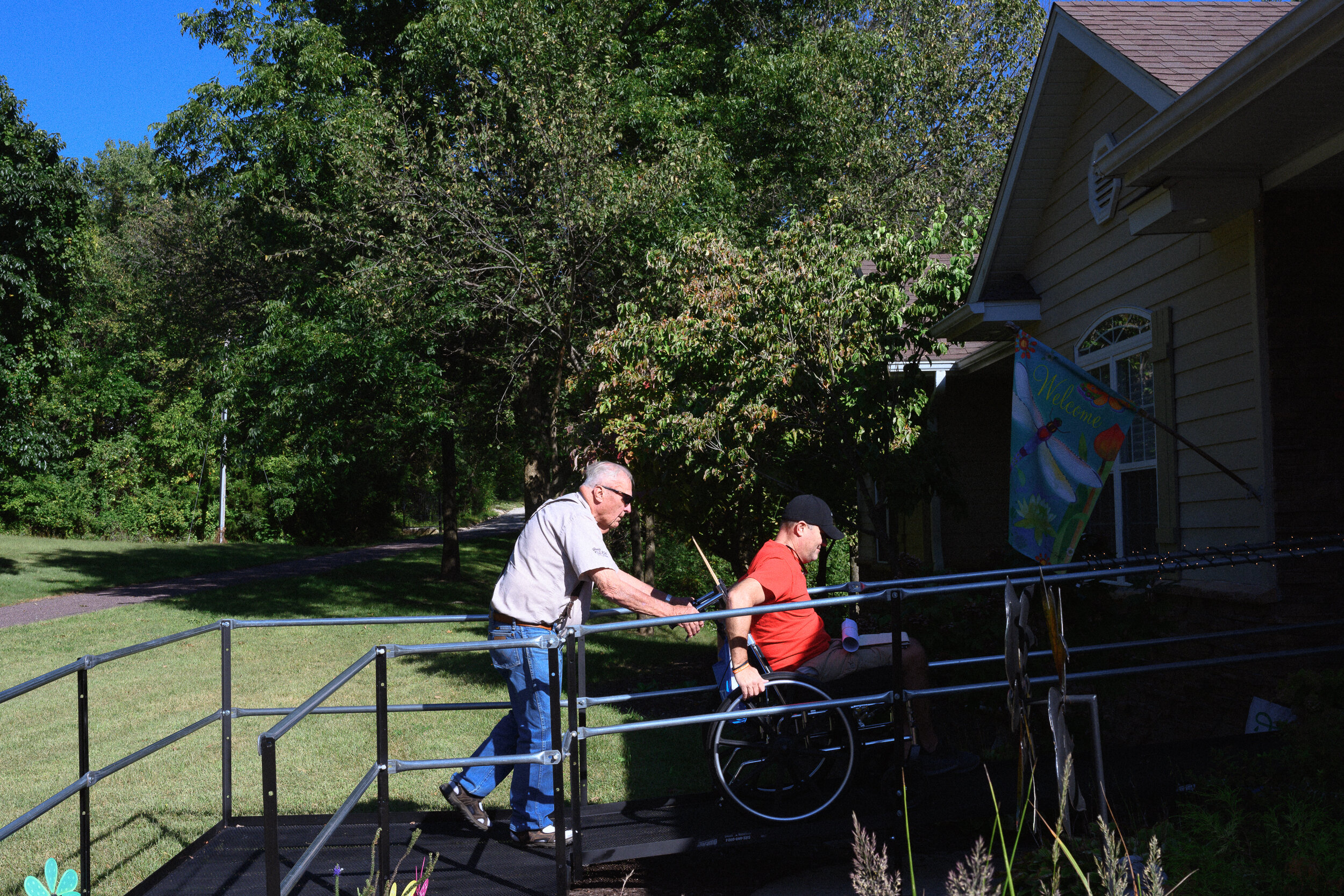 Clark’s father, Marvin Lee Greis II, 80, visits him several times a day to keep him up to date with the running of the business. Started in the 1960s by Marvin Lee’s father Marvin Lee I, the organization has grown from transporting groceries to working on construction projects throughout Boonville and beyond.