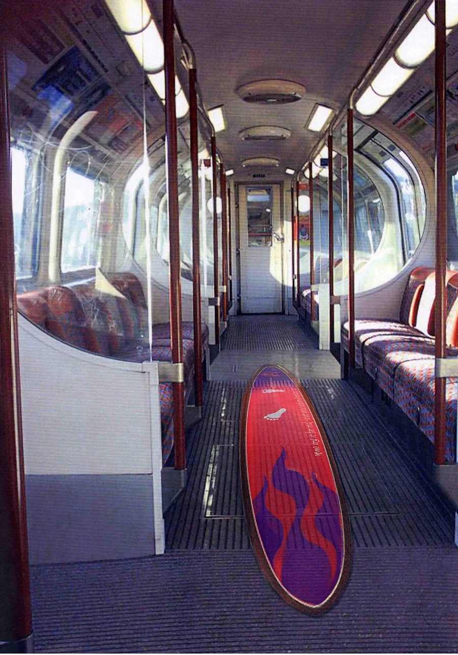 Bude Surf School ambient floor decal