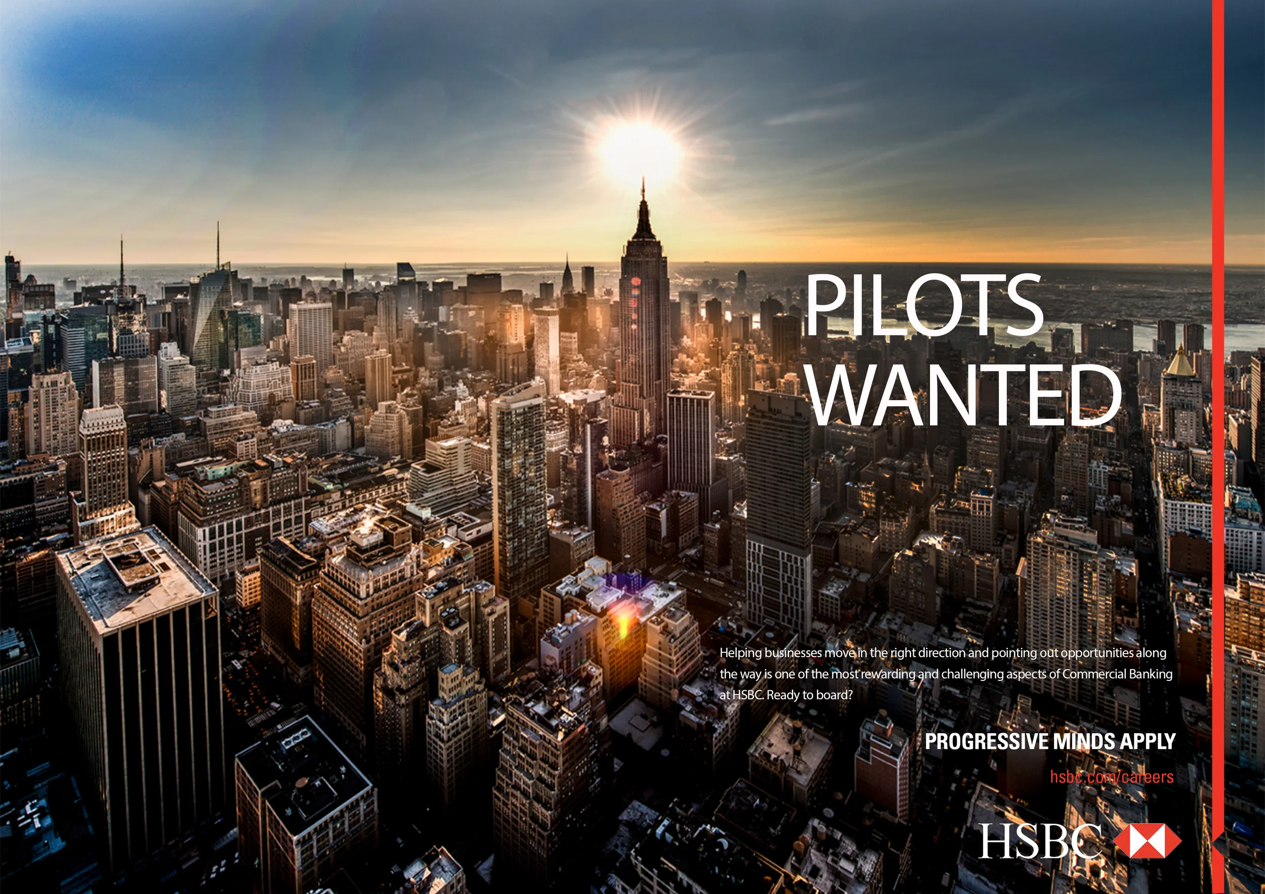 HSBC Graduate recruitment print ad