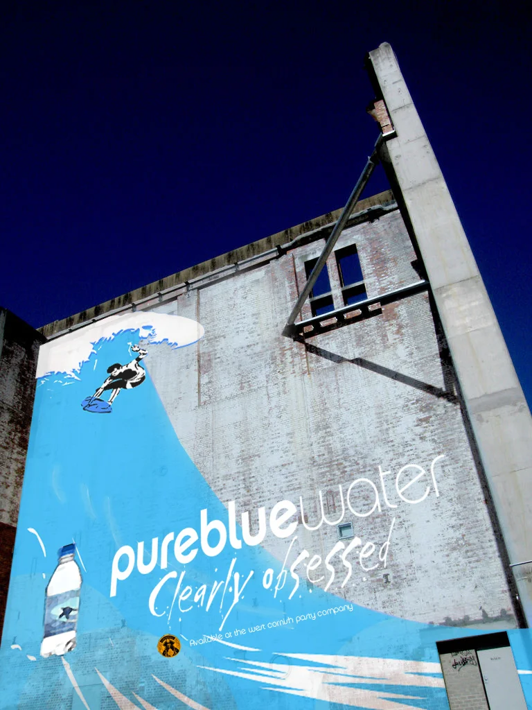 Pureblue water mural.