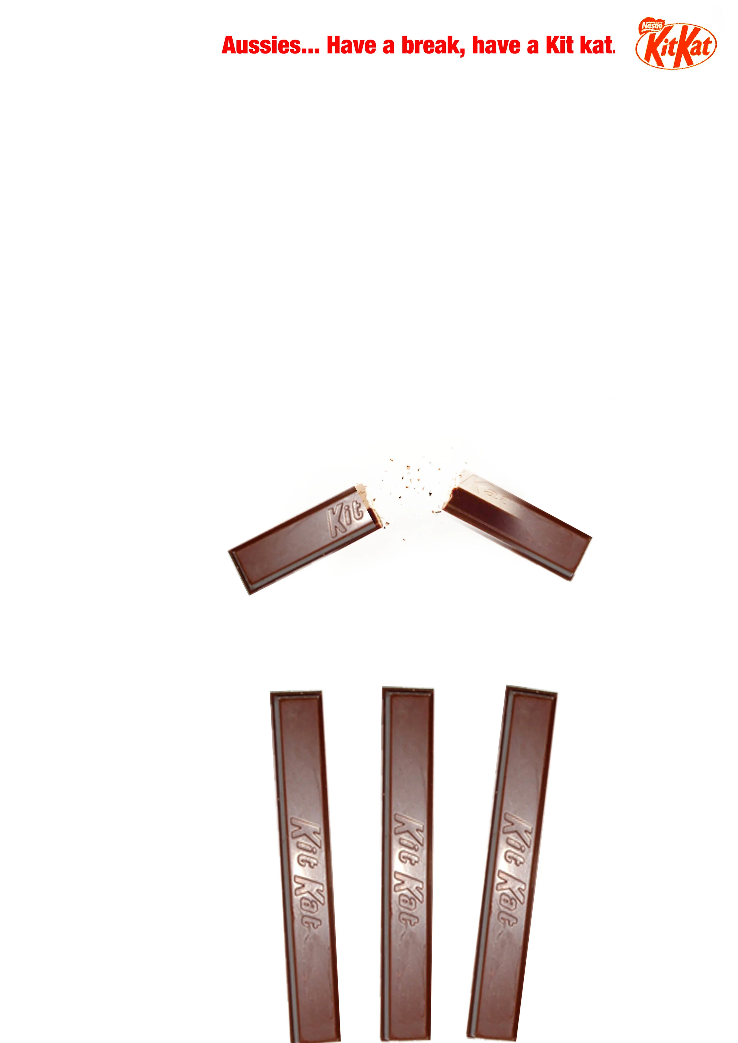 Kitkat Ashes print ad