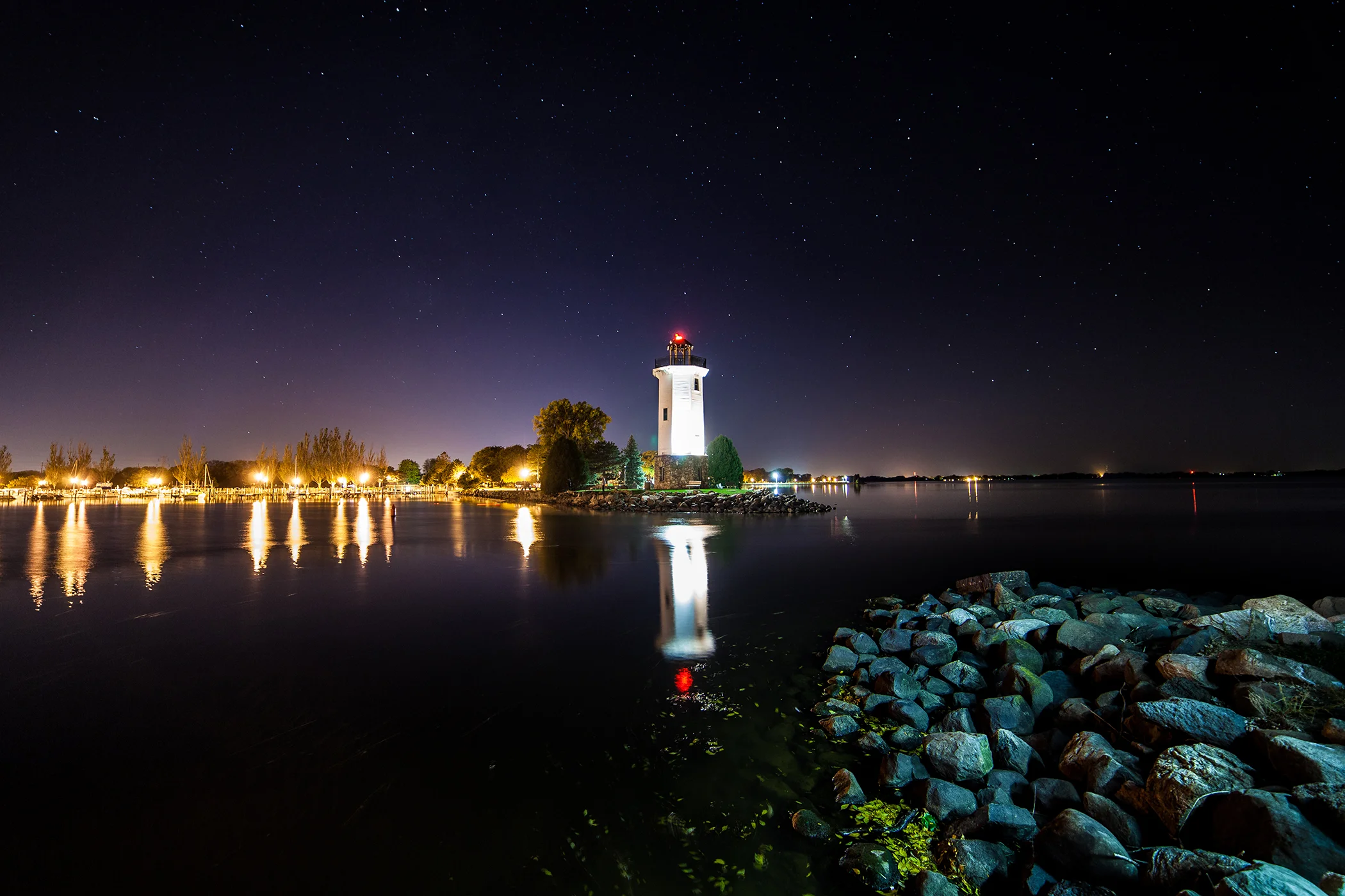 Lakeside Park - Night: Print // Framed Prints // Canvas Prints