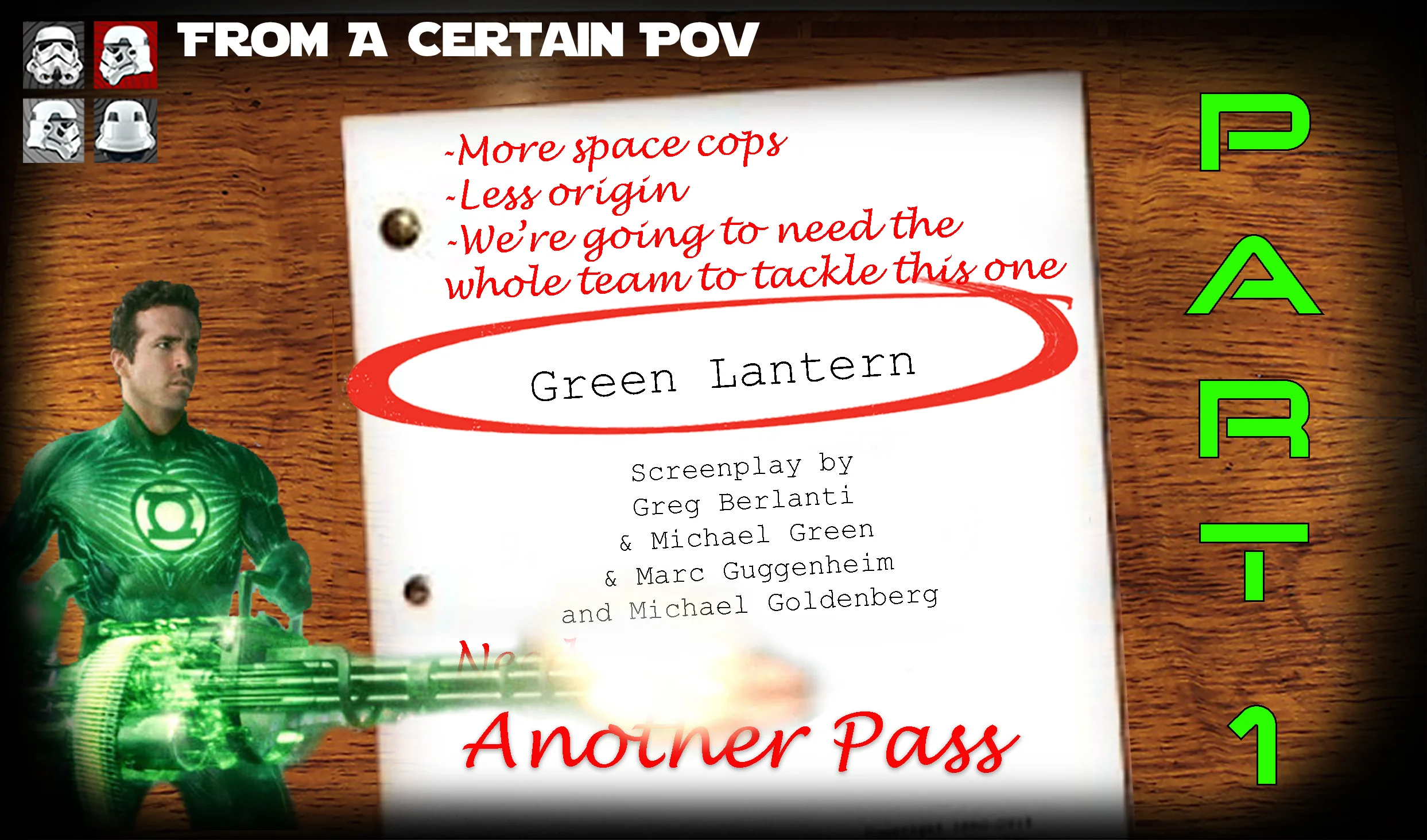 Another Pass at Green Lantern (Part 1)