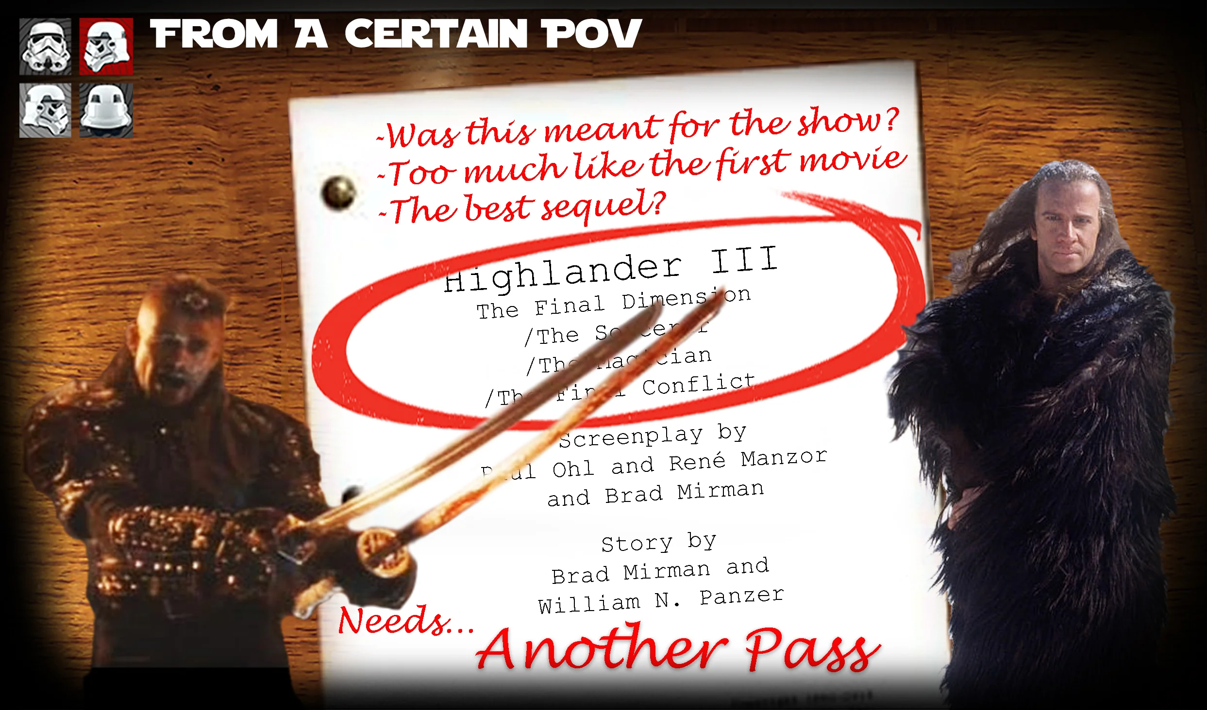 Another Pass at Highlander 3