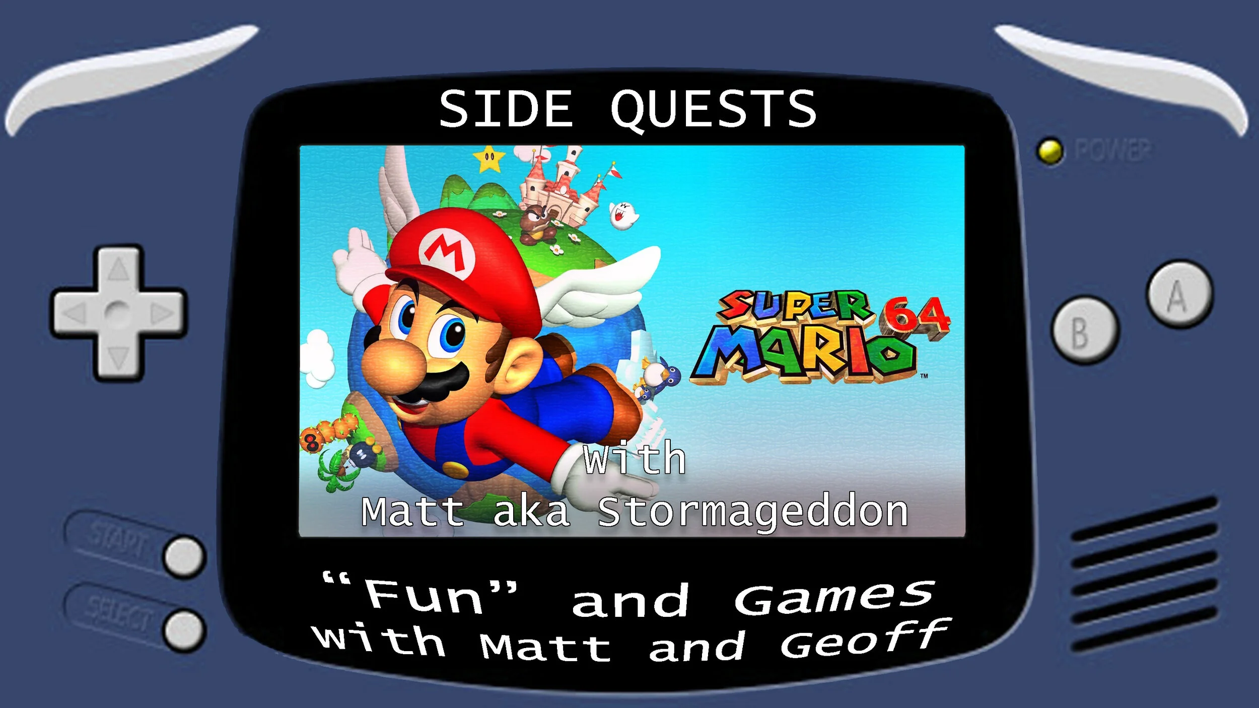 Side Quests Episode 44: Super Mario 64 with Matt aka Stormageddon