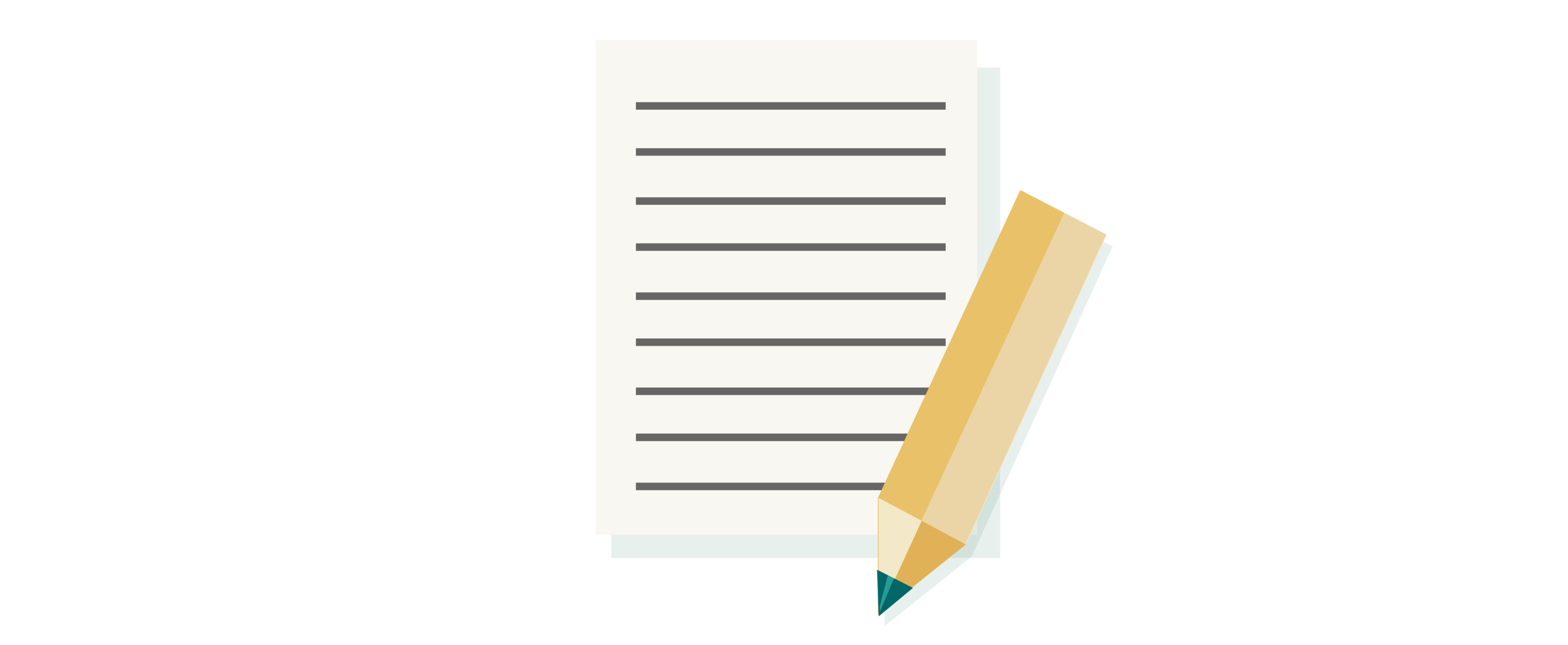 graphic of a notepad and a pencil