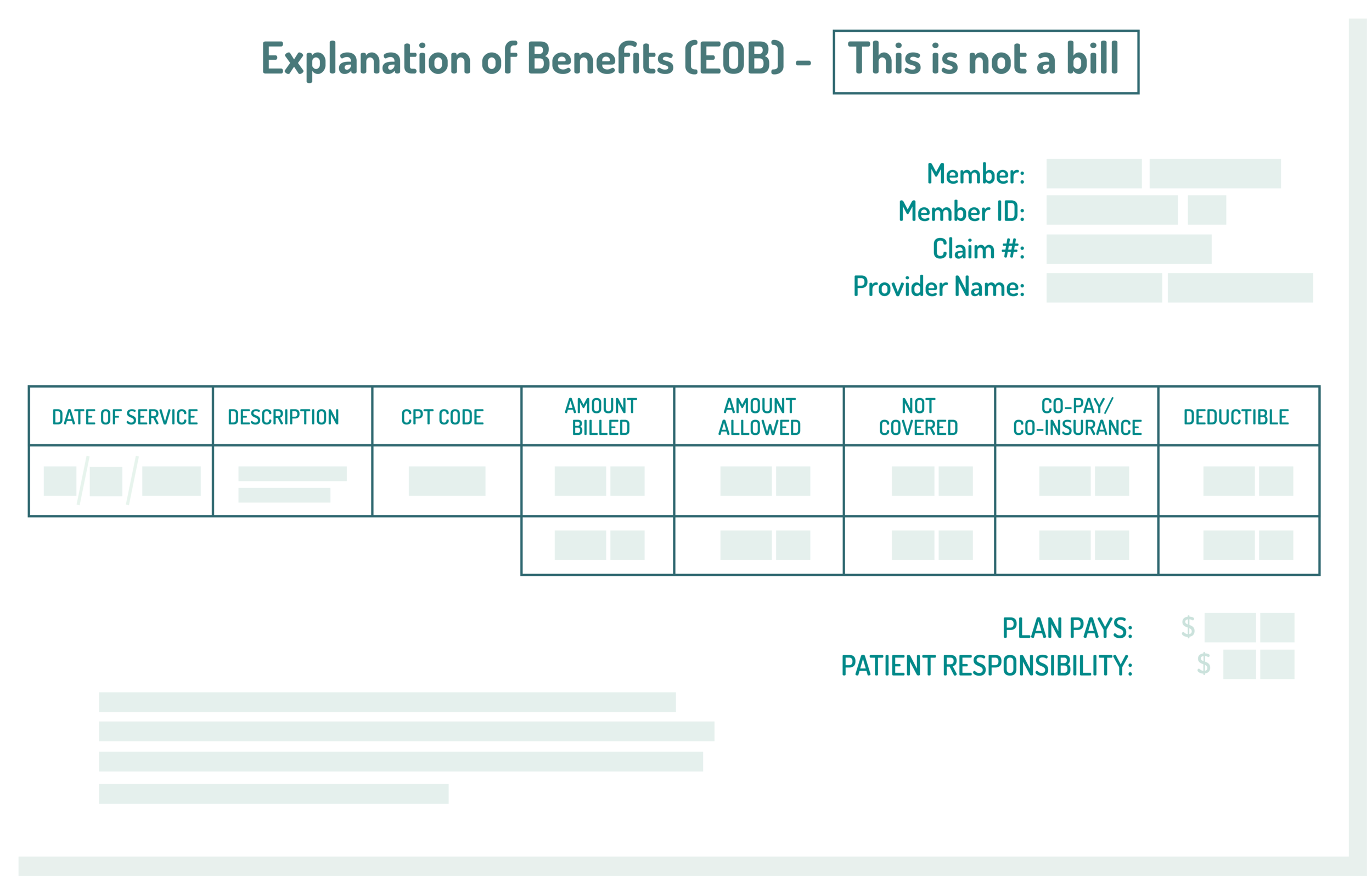 This Is Not A Bill Explanation Of Benefits Form My Health My Voice this-is-not-a-bill-explanation-of-benefits-form-my-health-my-voice