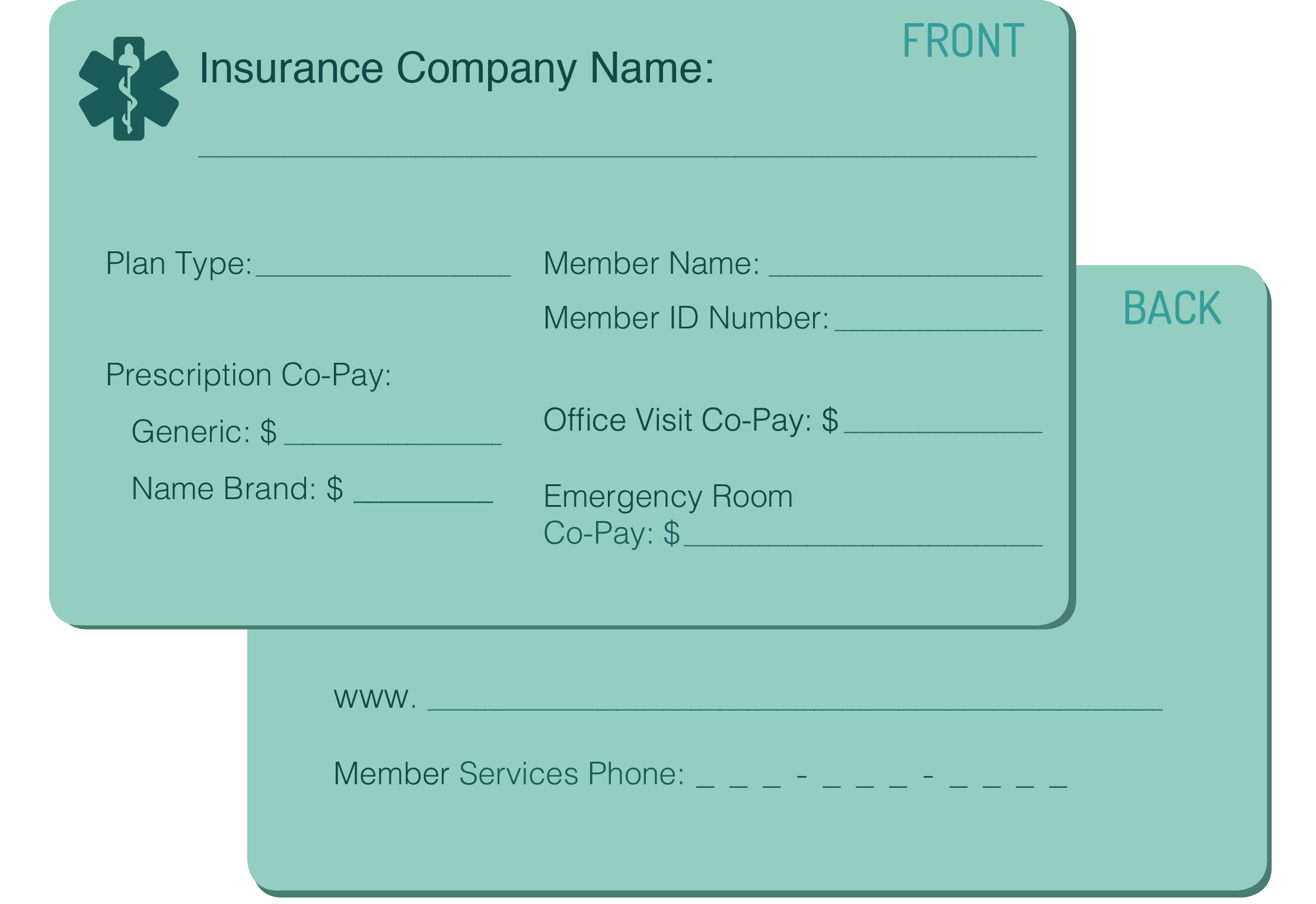 Health Insurance Card Template