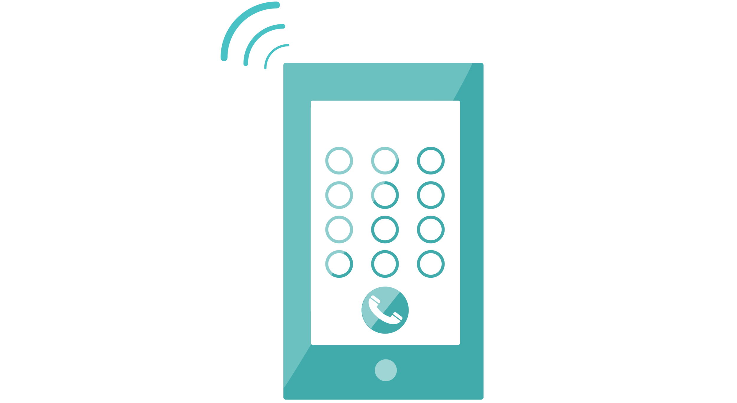 graphic of a cell phone