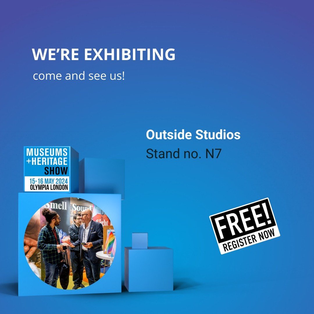 We'll be at the @museumsandheritage Show the 15-16 May at Olympia London. Book your free tickets today and we'll see you there! https://invt.io/1ixbz6p4aev #MandHShow