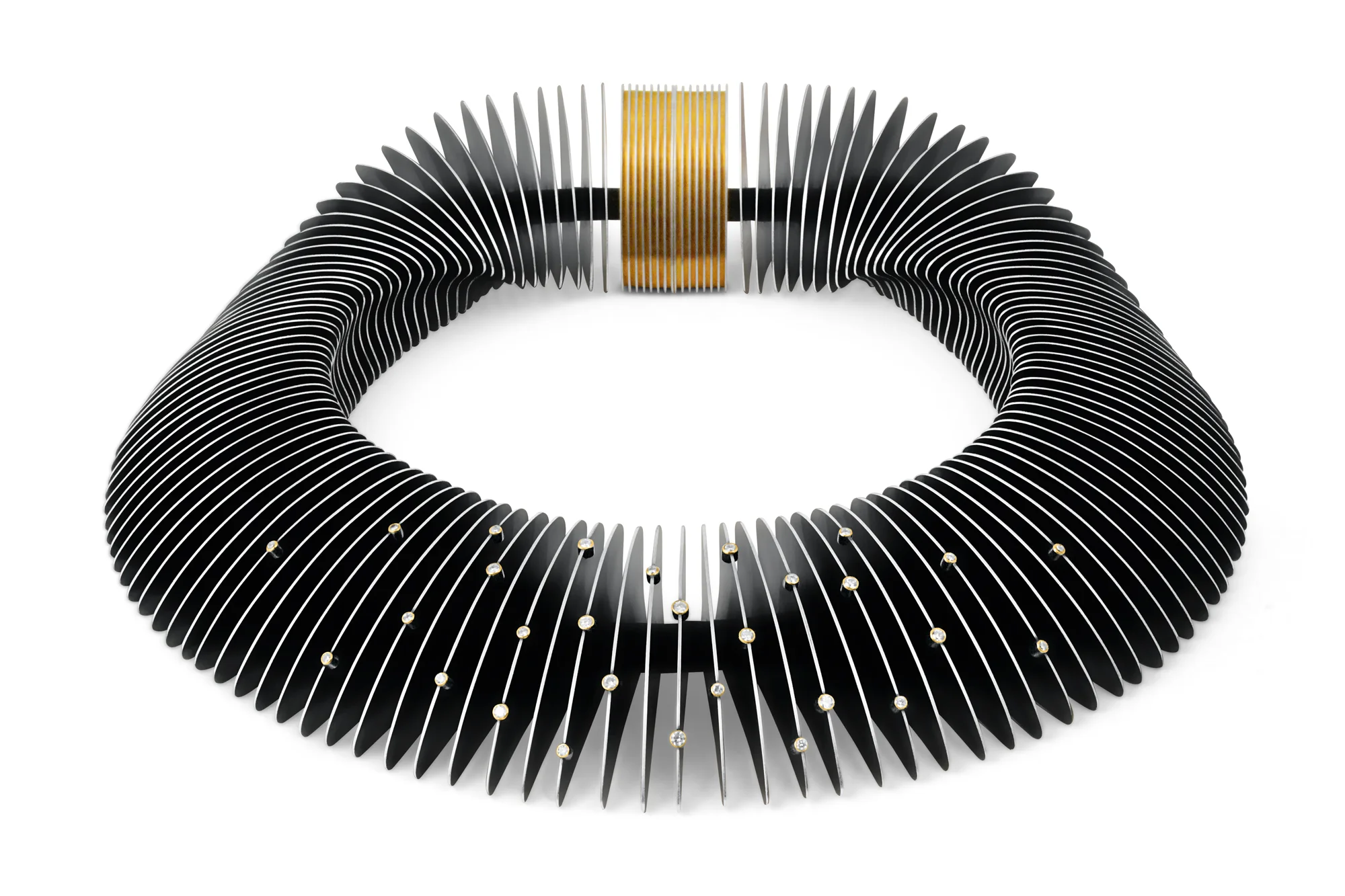 The Silver and Diamond Verto Necklace