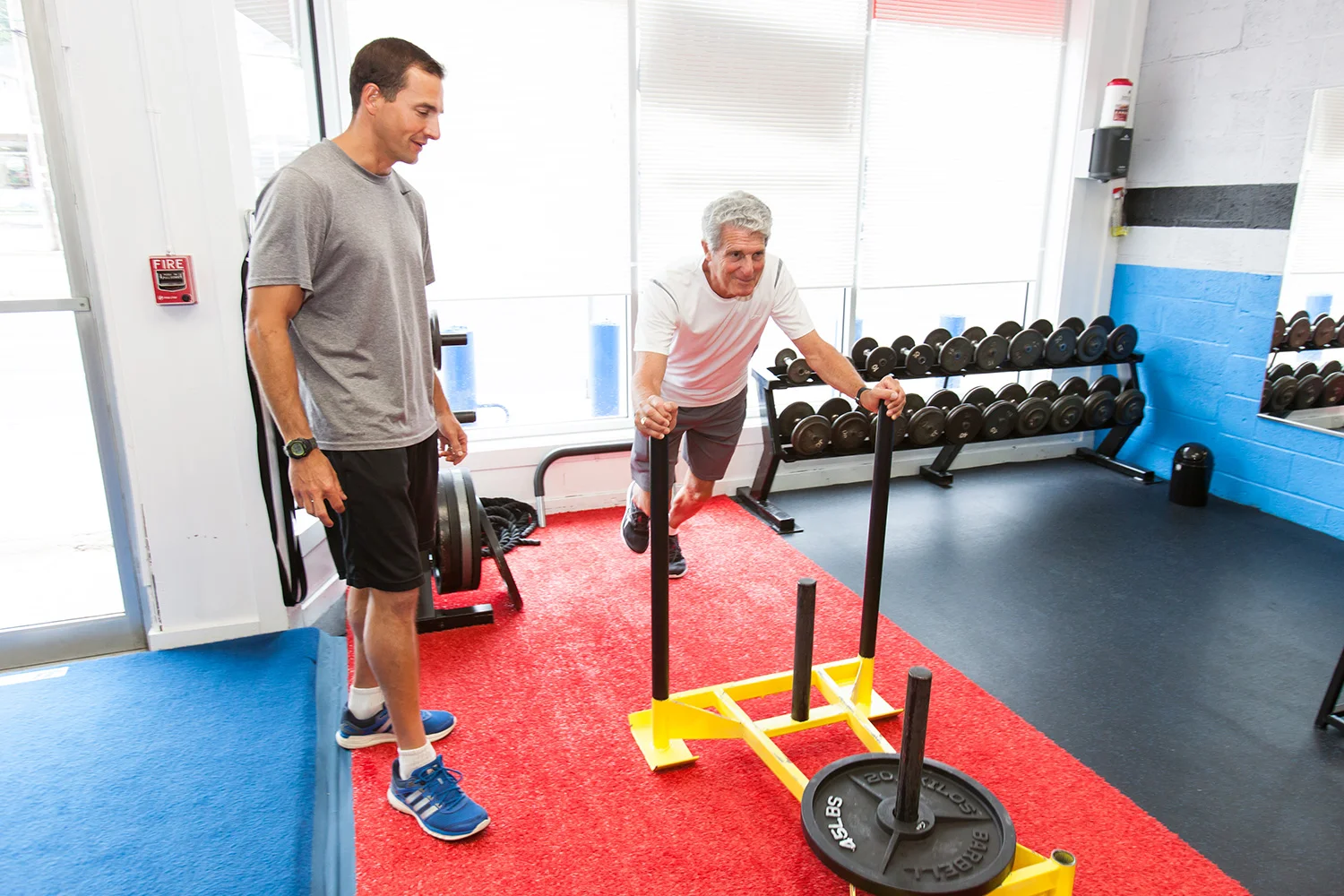 Pushing weight for strength and endurance