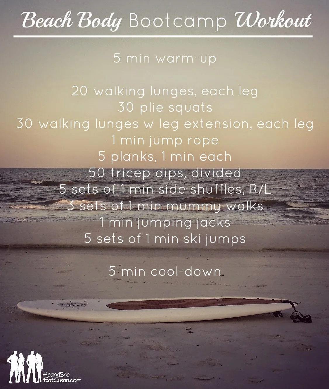 Beach Body Bootcamp Workout | He and She Eat Clean