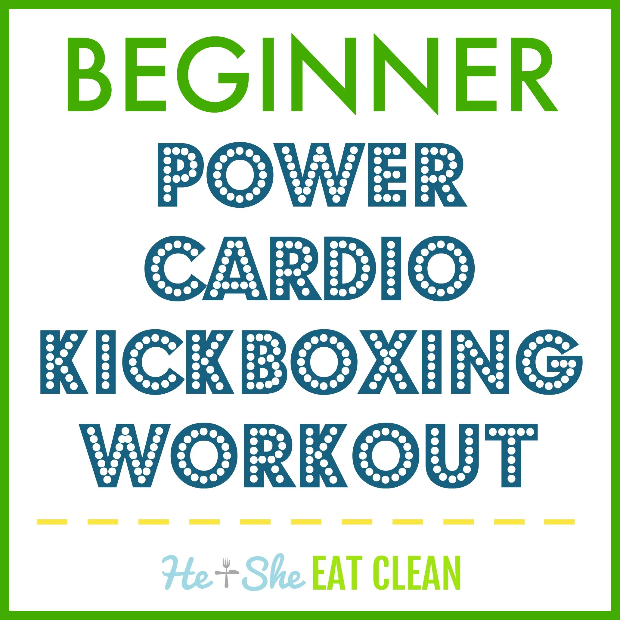 Beginner Power Cardio Kickboxing Workout