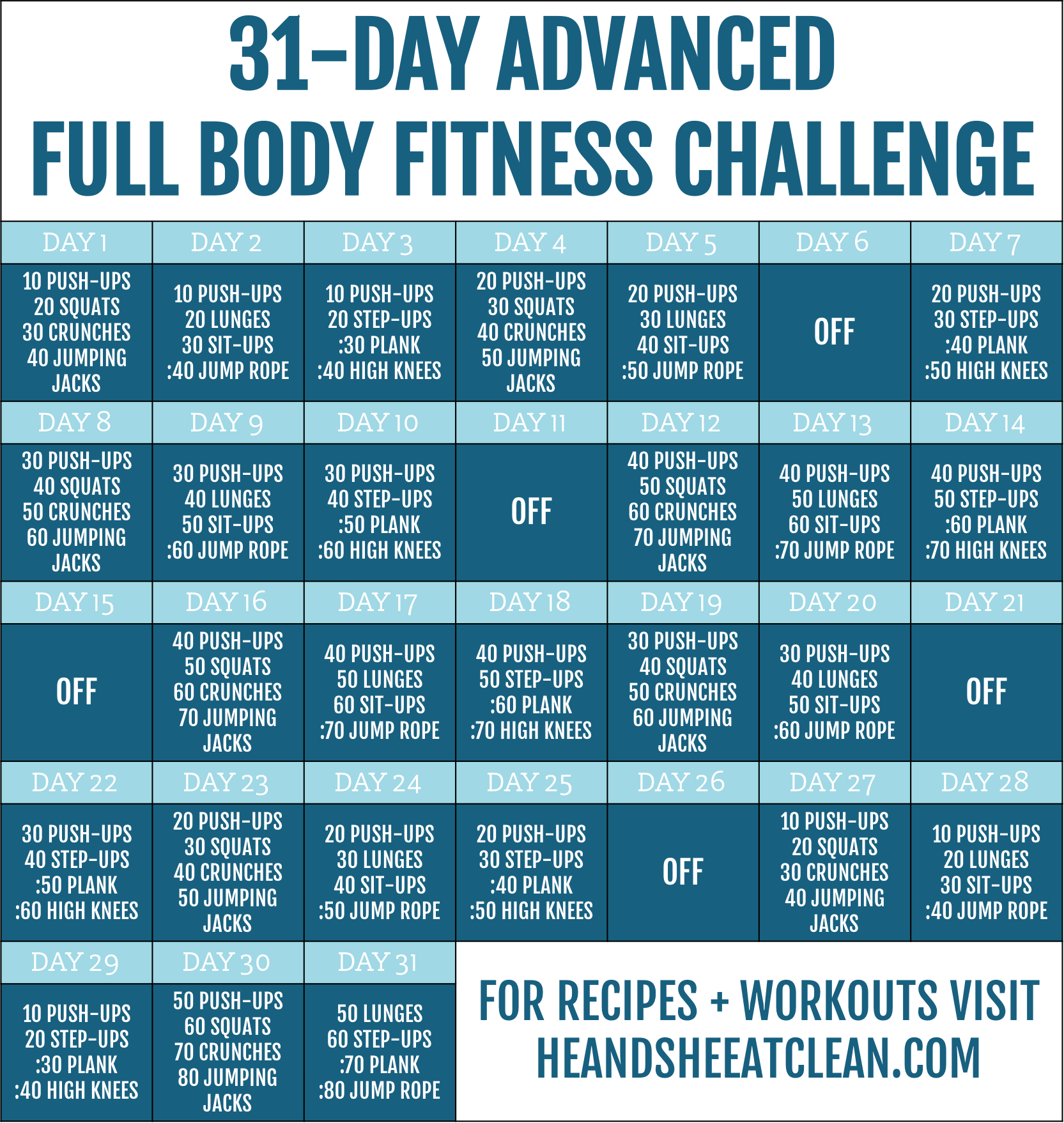 Your 30-day jumping jack challenge