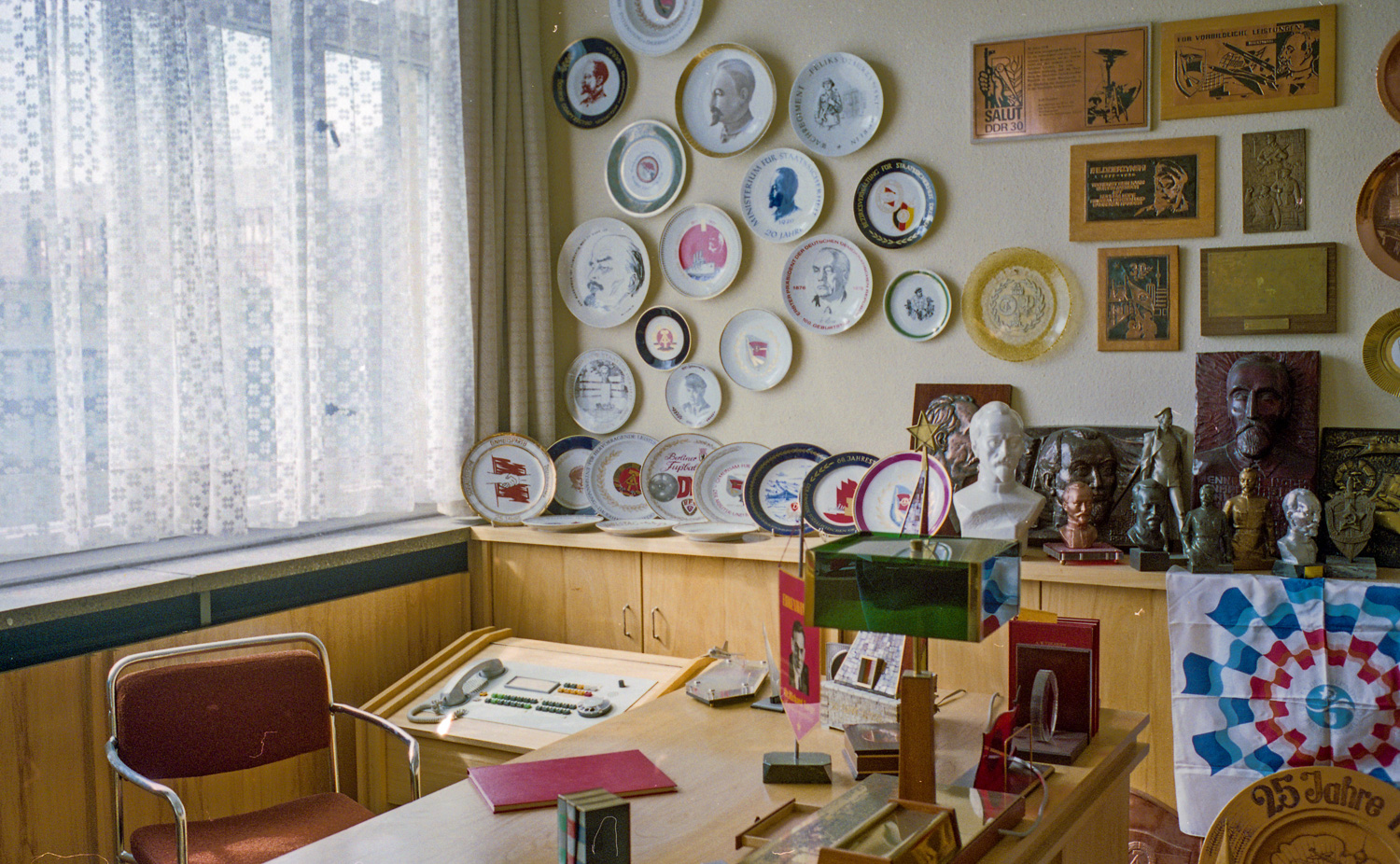  The desk of Erich Mielke Minister for State Security DDR. 