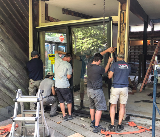 Window installation in progress