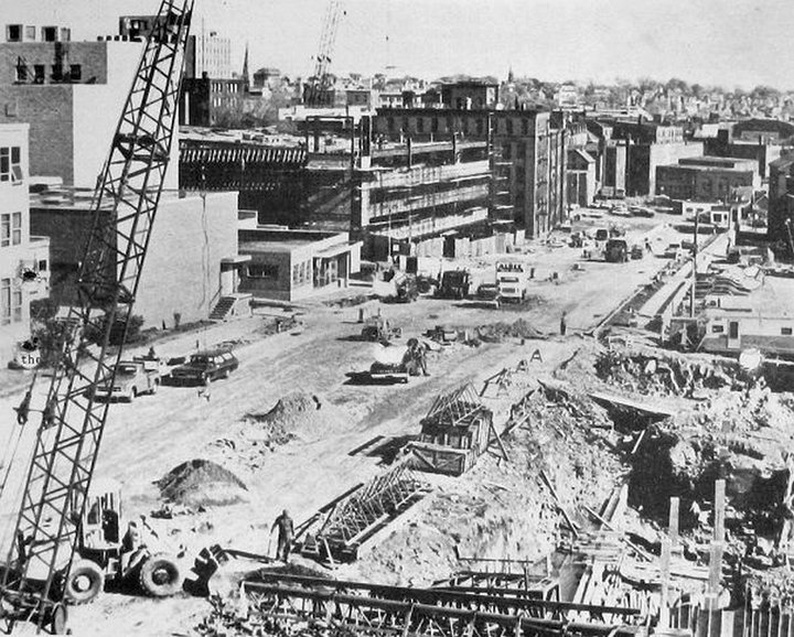 Spring Street Arterial under construction