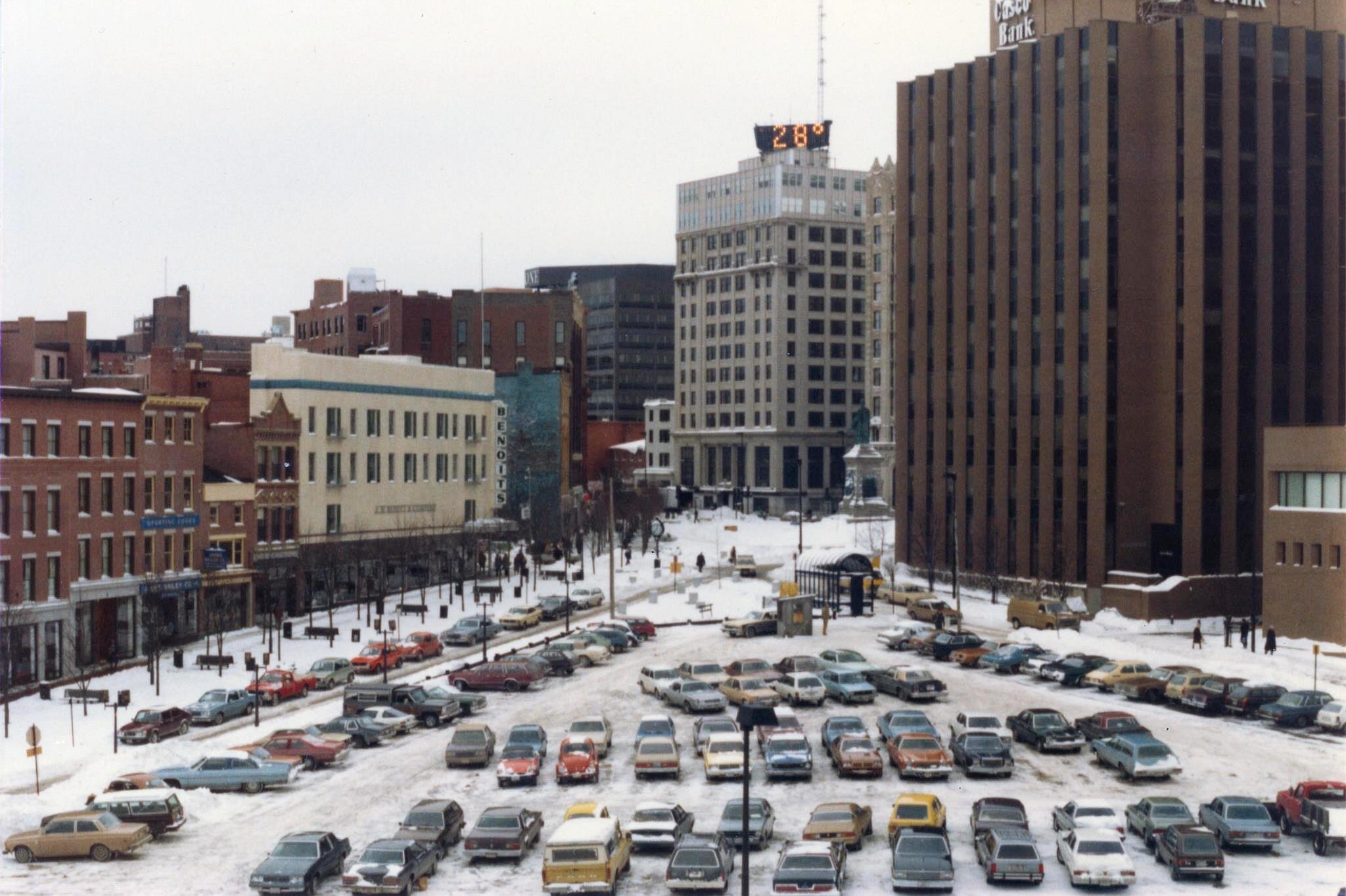 The Golden Triangle looking west toward Monument Square (Image: Rob Michael)
