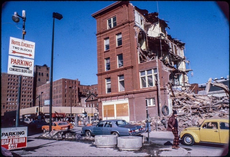Demolition of the Libby Building, c1981