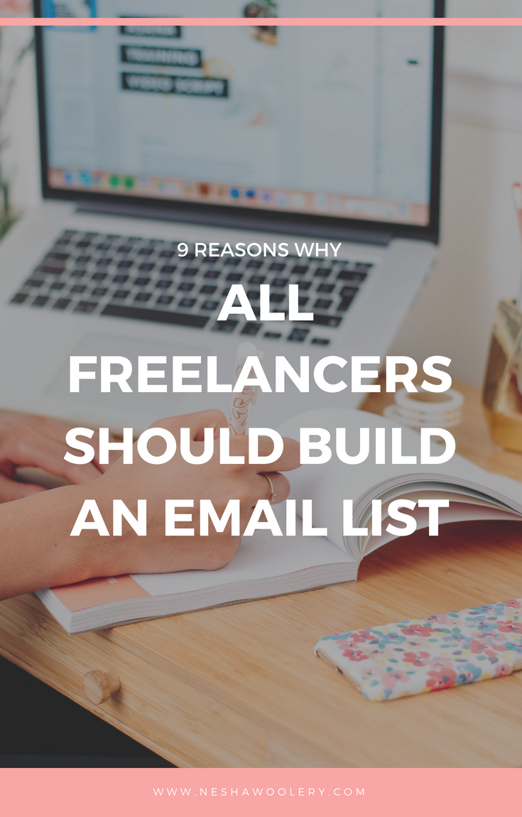 If you want your words read, your work seen, and your services and products purchased, an email list is what you need. Click on this pin to find out even more benefits to having an email list now! #Freelance, #Email List, #Business, #Designers, #Clients, #Growth