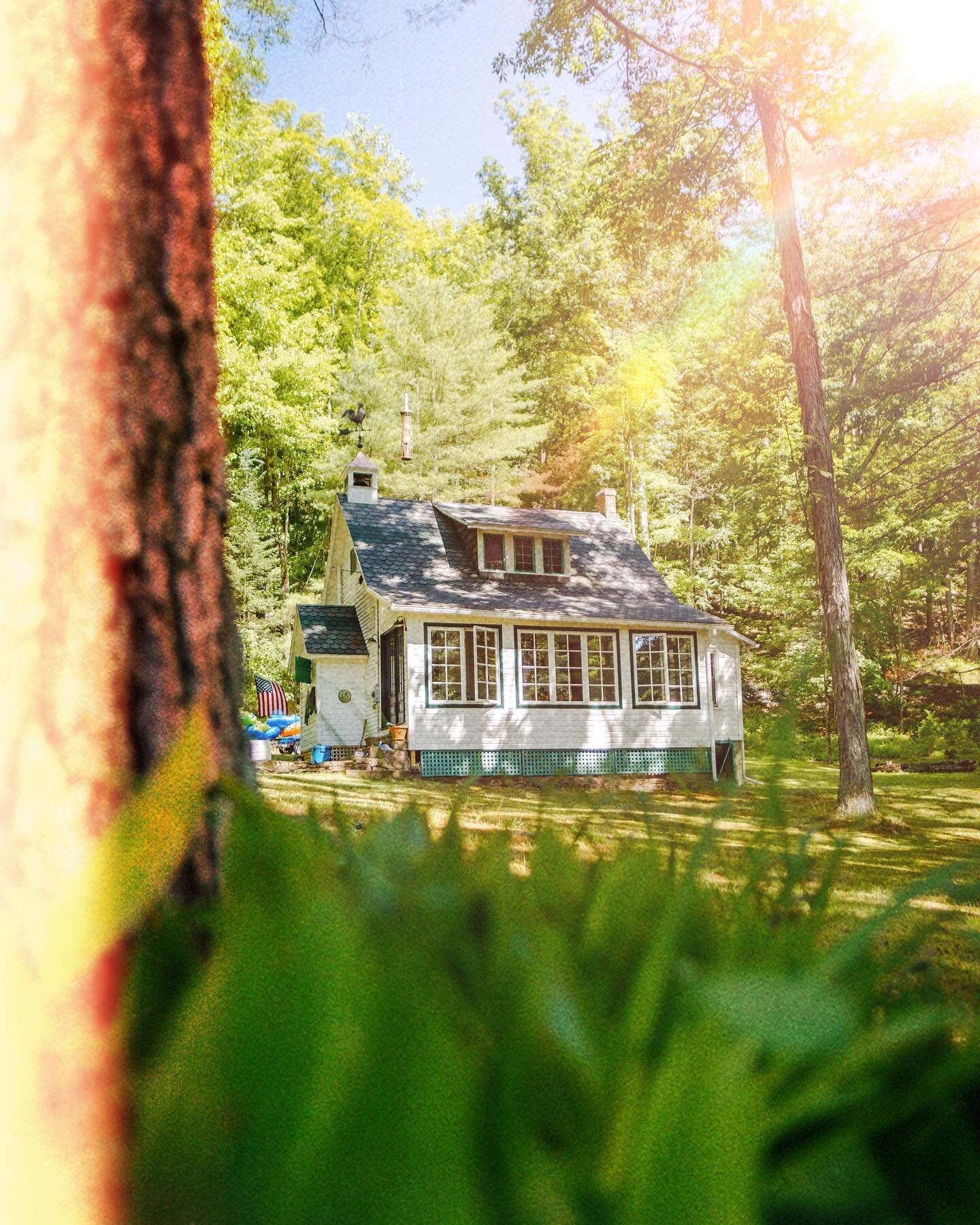 Pine Creek Valley. No cell service. No. Twitter feed. Just the creek, the rolling mountains, oh, and amazing ice cream at the general store. @wahl.flower&rsquo;s family has this cozy cabin that used to be a one room school house, it&rsquo;s just up t