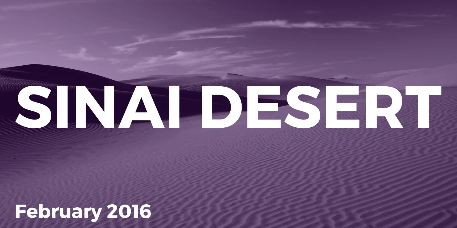 Salvation in the Sinai Desert